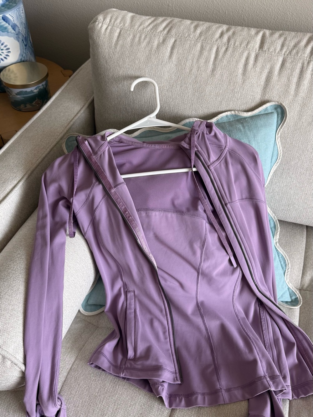 lululemon athletica Lavender Purple Zip-Up Hoodie